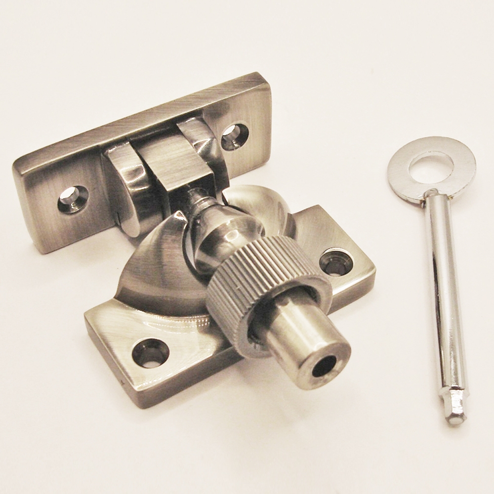 TWC001L/AN • Locking • Antique Nickel • Forged Brighton Sash Fastener